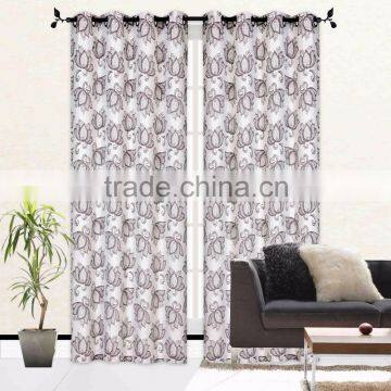 1PC JACQUARD FANCY WINDOW CURTAIN WITH 8 GROMMETS