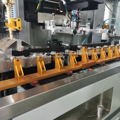 Automatic Commercial Servo Cylindrical Round Oval Flat Water Plastic Glass Cosmetic Bottle Led UV Silk Screen Printing Printer Machine photo-4