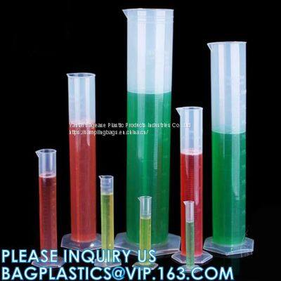 25ml 100ml 250ml 500ml plastic liquid measurement graduated measuring cylinder, Wholesale laboratory transparent PP Plastic graduated Measuring Cylinder