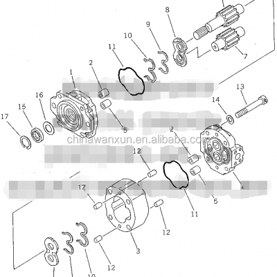 EXW Price! 705-22-40110 Hydraulic Gear Pump for Komatsu WA500