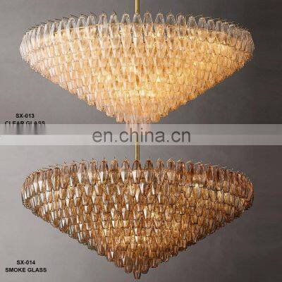 Exquisite Modern Luxury Diamond-Cylindrical Crystal Pendant Chandelier for Living Dining Room Kitchen Island Foyer Bedroom