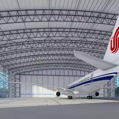 Architectural design of industrial hangar