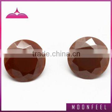 artificial milky brown gemstone