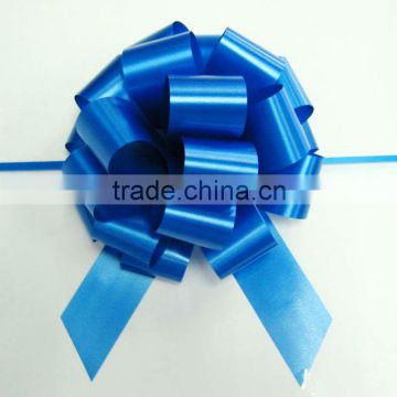 Blue Hi Gian Pom-Pom Ribbon Pull Bow for Decoration Christmas