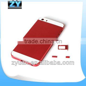 For iphone 5S battery back cover housing & Mid Frame-RED