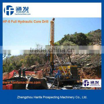 BQ,NQ,HQ,PQ wireline coring! HF-6 full hydraulic core drill rig