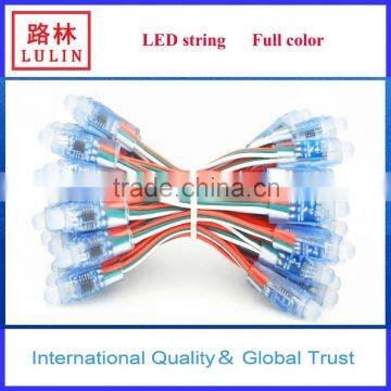 led light string 9mm 12mm remote control invisible led pixel light string blue color