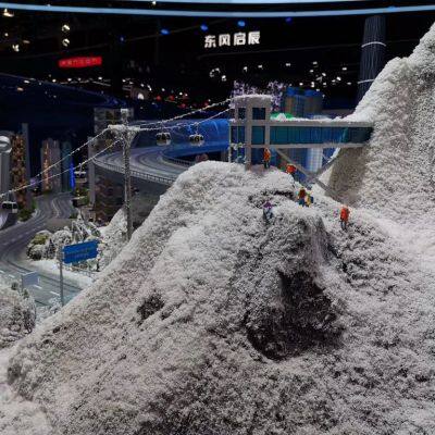 Manufacturer of simulated snow sand table model