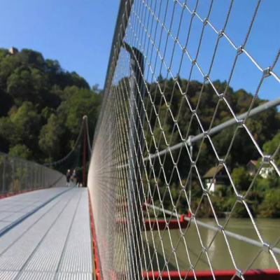 Customized SUS316 Anti-Theft Anti-Fall Stainless Steel Dropped Object Prevention Net for Floodlight and Backpack Security Net