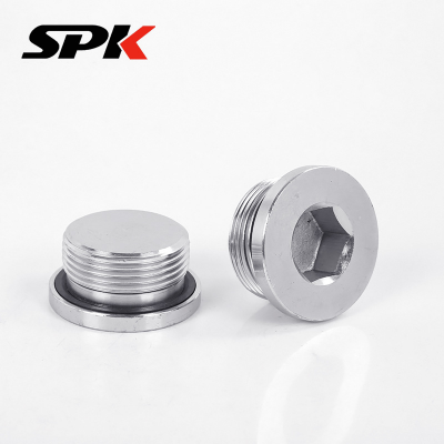 Pabo Fluid Hydraulic Fitting, 304 Stainless Steel Pipe Plug/Oil Plug With Gasket Seal, Hexagon Socket Plug (4BN, 4MN) photo-2