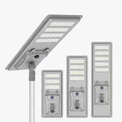 outdoor solar road lights for foreign trade, led garden lights with human body induction and waterproof integrated solar street lights