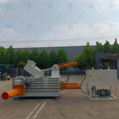 Combination Hydraulic Metal Baler and Shear for Scrap Iron and Turnings