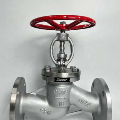 SS304/316L Forged Stainless Steel CF3 CF8 PN16 DN100 Flange Bellows/Metal Seal Sewage Shut off Globe Valve photo-5