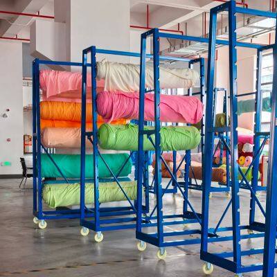 Garment Factory Fabric Cart - Adjustable Sorting Trolley for Bulk Textiles photo-5