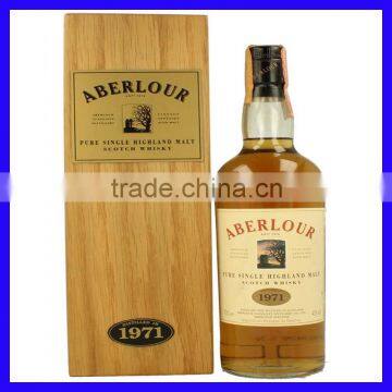 Single Bottle Wooden Whisky Box