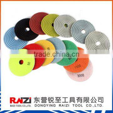 Flexible dry polishing pad