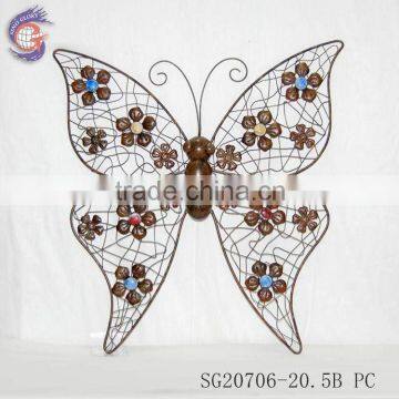 metal butterfly wall hanging home decoration