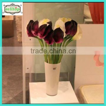 Hot sell 63cm real touch calla silicone flower pot