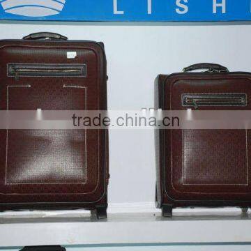 trolley case&Hot sale PU trolley luggage&Soft trolley luggage 2012