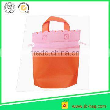 Mini wholesale custom Drawstring shopping bag,non woven bag,print your logo