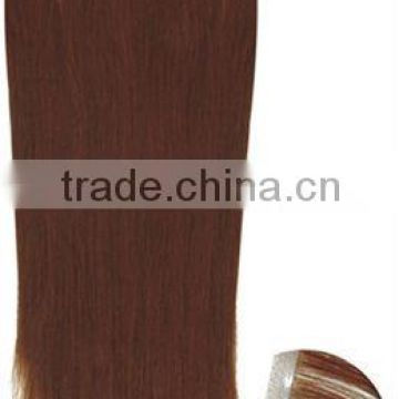 20" remy straight skin hair tape hair extensions tape weft PU weaving