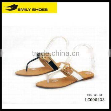 pu ladies summer fashion thin slipper