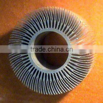 Excellent quality sunflower round extruded aluminium heat sink