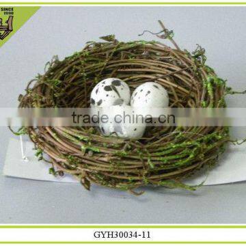 2016 wild rattan and moss easter egg nest