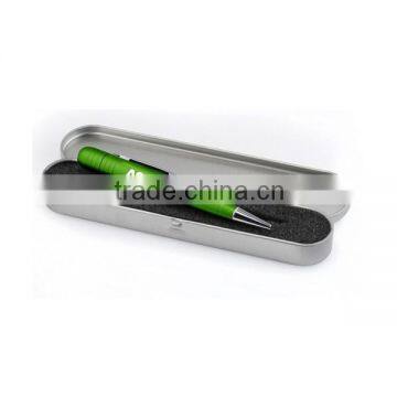 green aluminum pen flashdisk 4gb usb with box