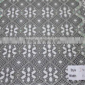 fancy designs nylon lace fabric for women plain,french style warp knitting lace fabric