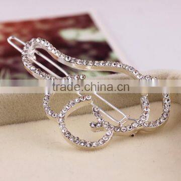 Rhinestone Side Clamp Clip, Thumb Finger Clip ,hair Clips photo-2