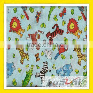 animal printing fabric for children