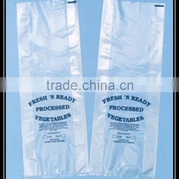 Ldpe side gusset Plastic packaging bag with company logo