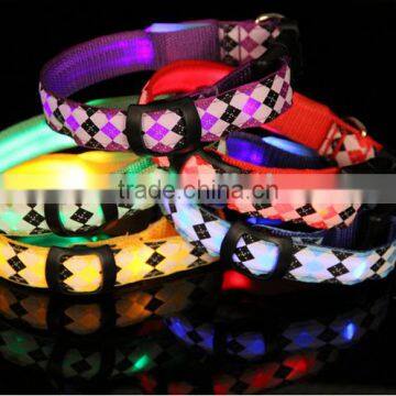 Newest Multicolor LED Luminous Pets Collar Pet Dog Glow Flashing LED Collar Necklace