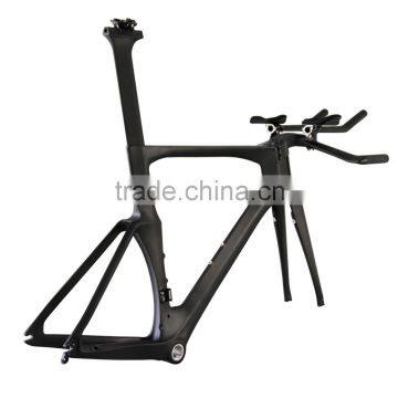 2016 new carbon TT frame BB86 DI2 compatible carbon road time Trai triathlon frame