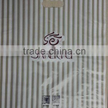 OEM Service Plastic Stripe Printed Die Cut Packaging Bag for Clothing photo-4