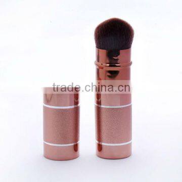 Luxury synthetic hair retractble brush