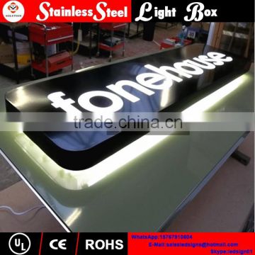 stainless steel frame and acrylic inside color led backlit light box                        
                                                Quality Choice