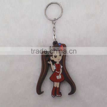 2D Cartoon Character Soft PVC Keychain