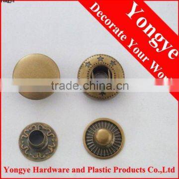 Metal press fastener
