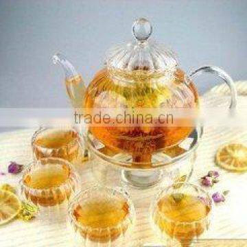 500ml crystal borosilciate handmade glass teapot with handle