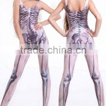 sexy skeleton jumpsuits clubwear