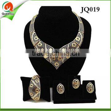 2016 beautiful design fashion gold 18K golden jewelry sets for party JQ019