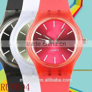 Alibaba China wholesale cheap hot selling rubber band jelly watch