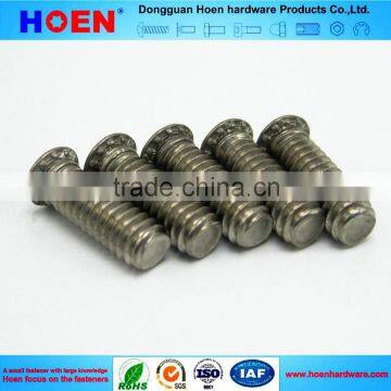 Round surface profile pressure riveting screws