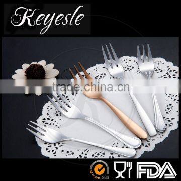 stainless flatware, cake fork, stainless steel fork for children