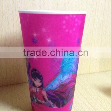 promotional 200ml 3D plastic drinking cups for kids