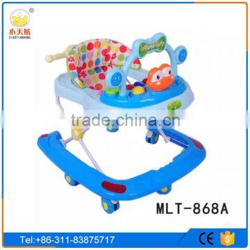 Cheap Plastic Wheels Baby Walker With 8 Swivel Wheels and Adjustable Pusher photo-6