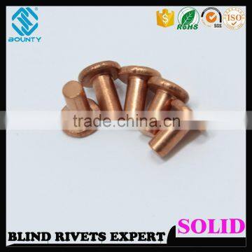 FLAT HEAD COPPER SOLID RIVETS photo-6