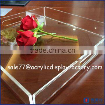 customized stackable colorful acrylic luxury serving tray wholesale price, high quality from China